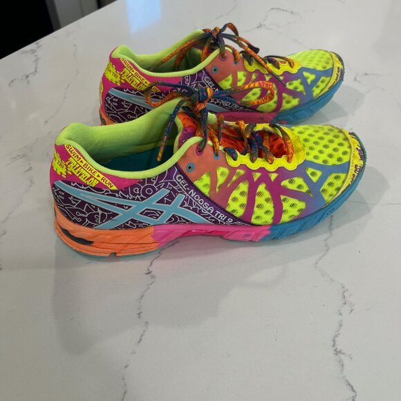 Asics Gel-Noosa Tri 9 Women’s Size 8.5 Multicolor T458N Triathlon Running Shoes - Picture 6 of 10